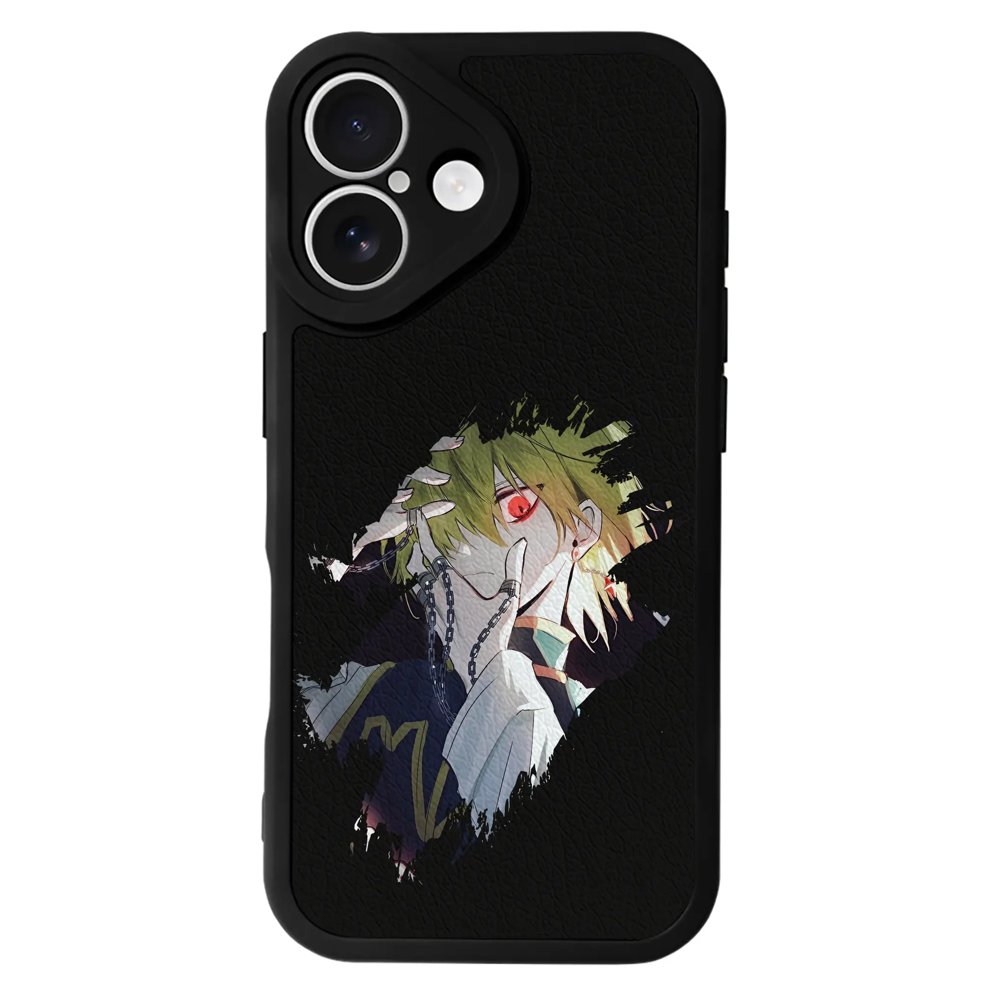 ハンター×ハンター グッズ クラピカ - IPhone 16シリーズ対応 ・ シリコンスマホケース ・ レザー調 ・ 高精度フィット ・ 耐衝撃 ・ ワイヤレス充電対応 ・ 精密カット